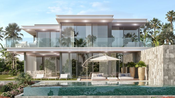 Front line golf new build luxury villas for sale in Cabopino, Marbella East