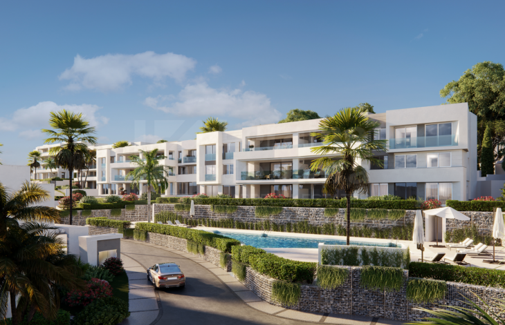 Promoción de villas independientes y pareadas y apartamentos en Marbella Este