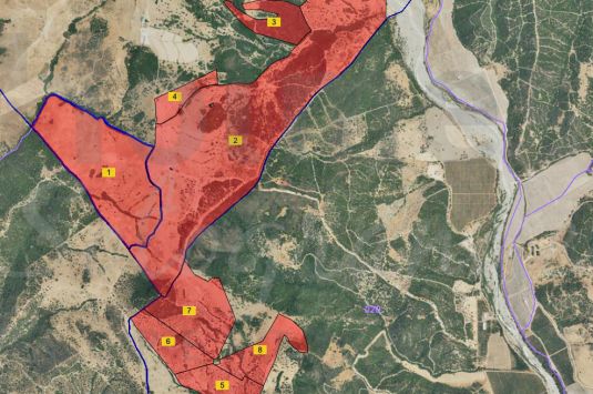 Finca agrícola y ganadera con vistas panorámicas — Gaucín / Casares (Málaga)