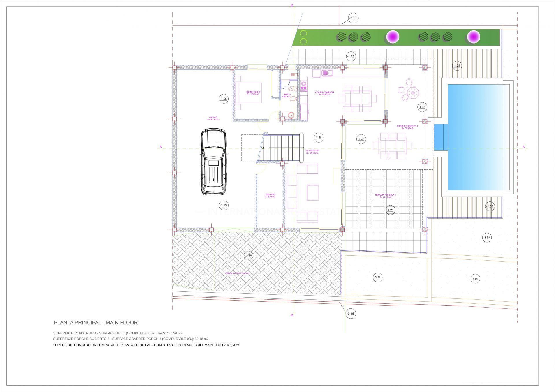 Plot with villa, building started, sea and Sotogrande views, Chullera