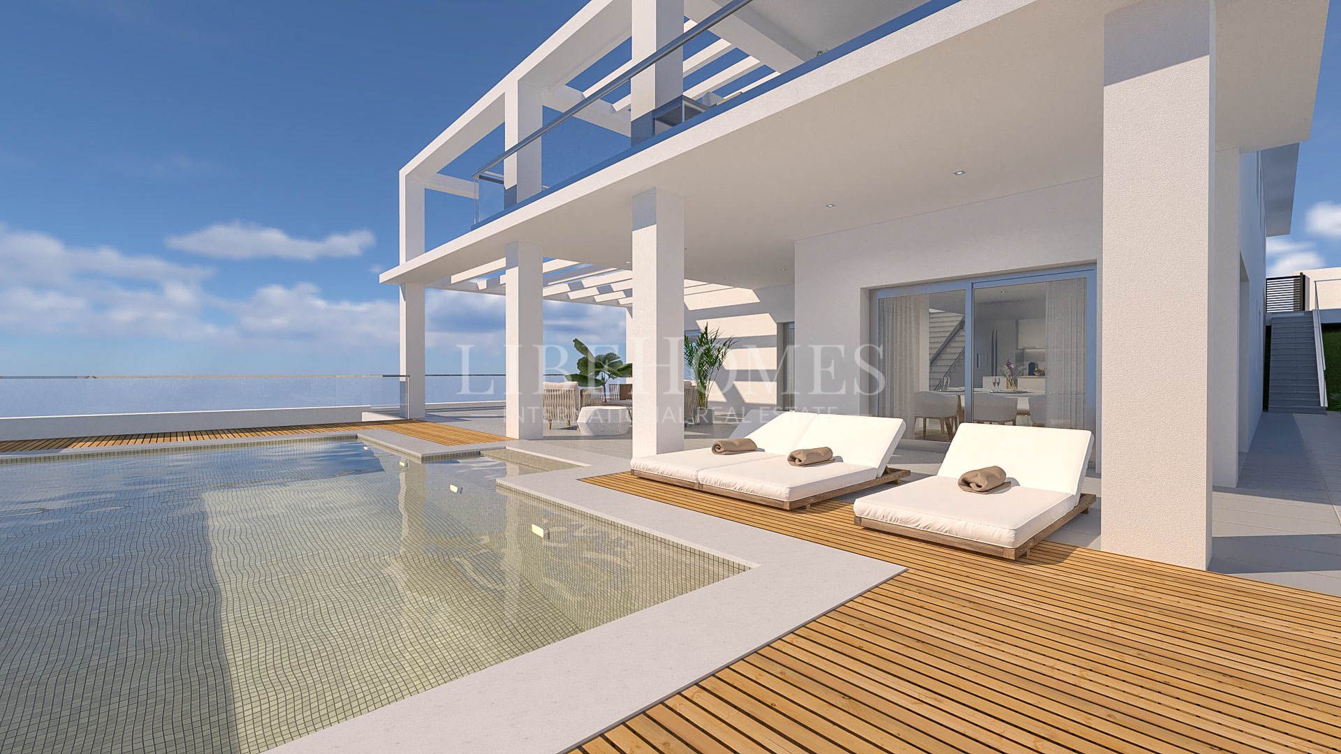 Villa neuve, belle vue sur la mer et Sotogrande, à Chullera