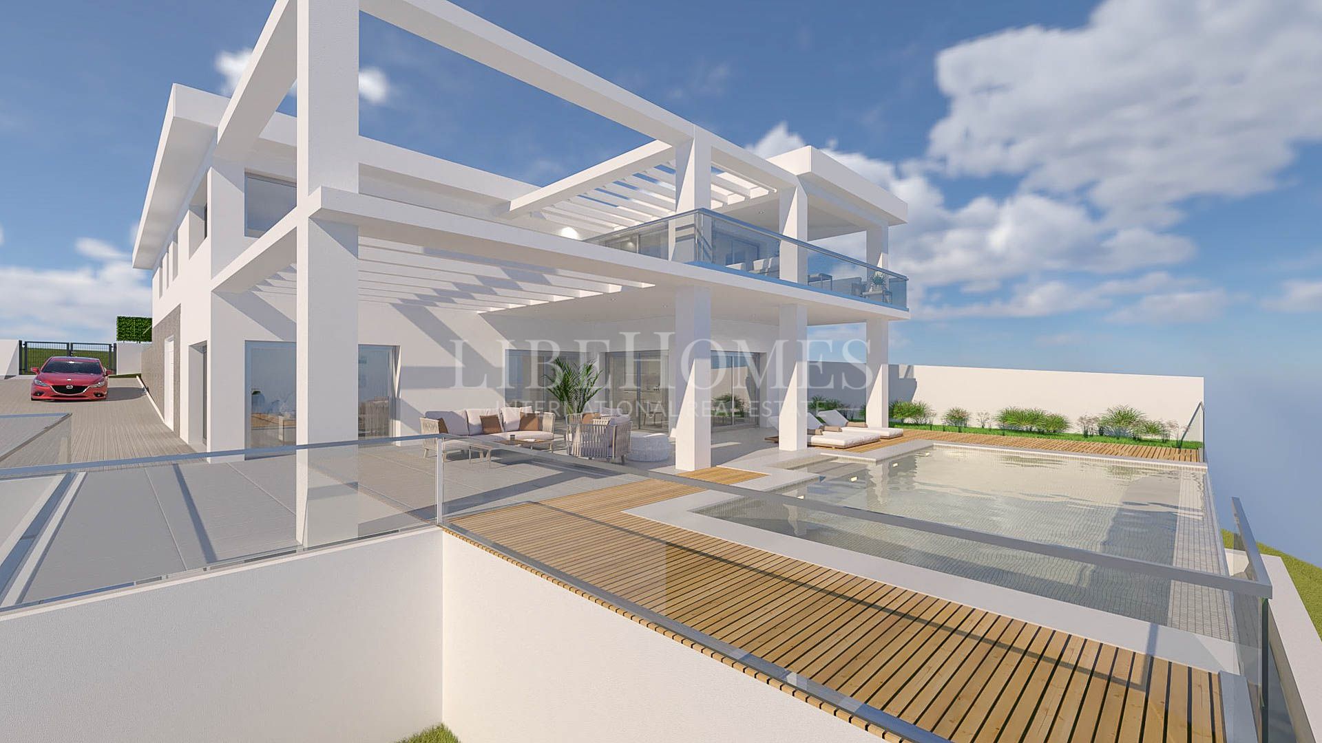 Villa neuve, belle vue sur la mer et Sotogrande, à Chullera