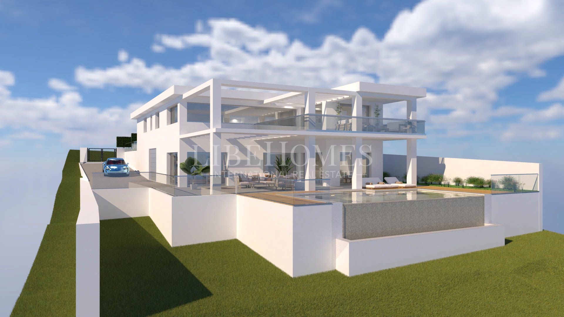 Villa neuve, belle vue sur la mer et Sotogrande, à Chullera