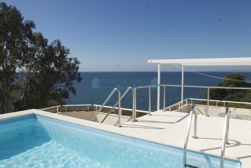 Unique seafront duplex penthouse for sale in New Golden Mile, Estepona, Costa del Sol
