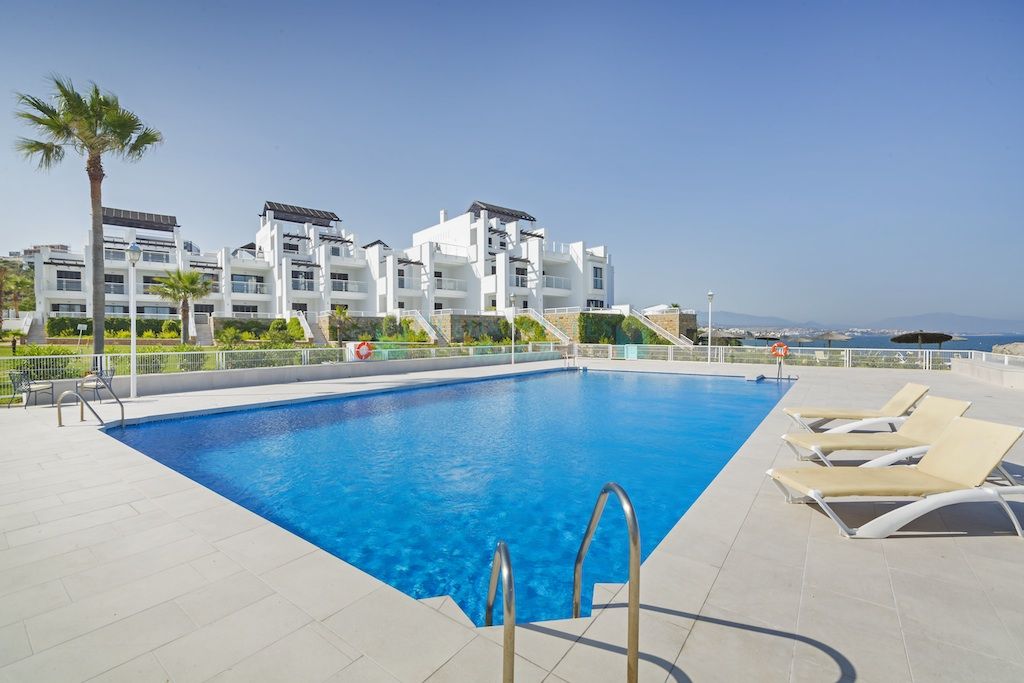 Luminous frontline beach apartment at Casares, Costa del Sol