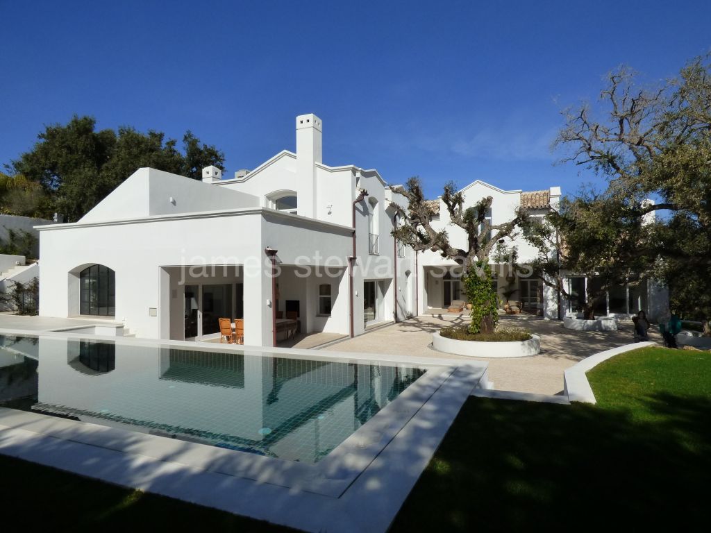 Sotogrande, A new stunning contemporary Andaluz villa surrounded by cork trees