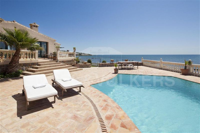 Impressive first line beach villa for sale East of Marbella