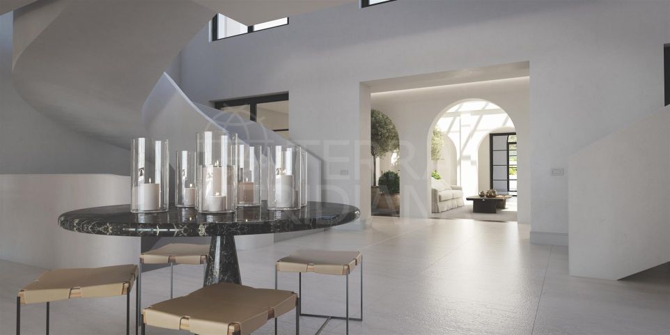 Terrain avec projet et avec permis avec vue sur la mer à Cascada de Camojan, Marbella Golden Mile