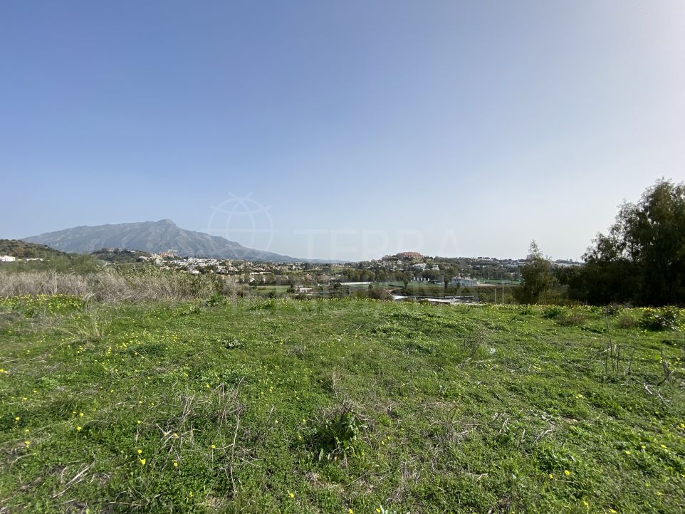 Spacious plot with sea views and pre-project for a modern villa for sale in La Quinta, Benahavis