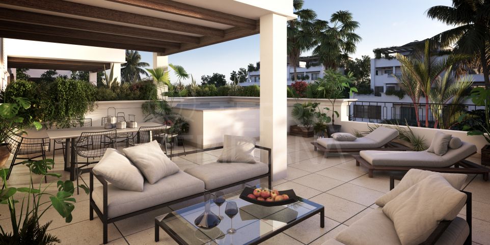 3 bedroom contemporary style penthouse apartment for sale in the Golden Mile, Marbella