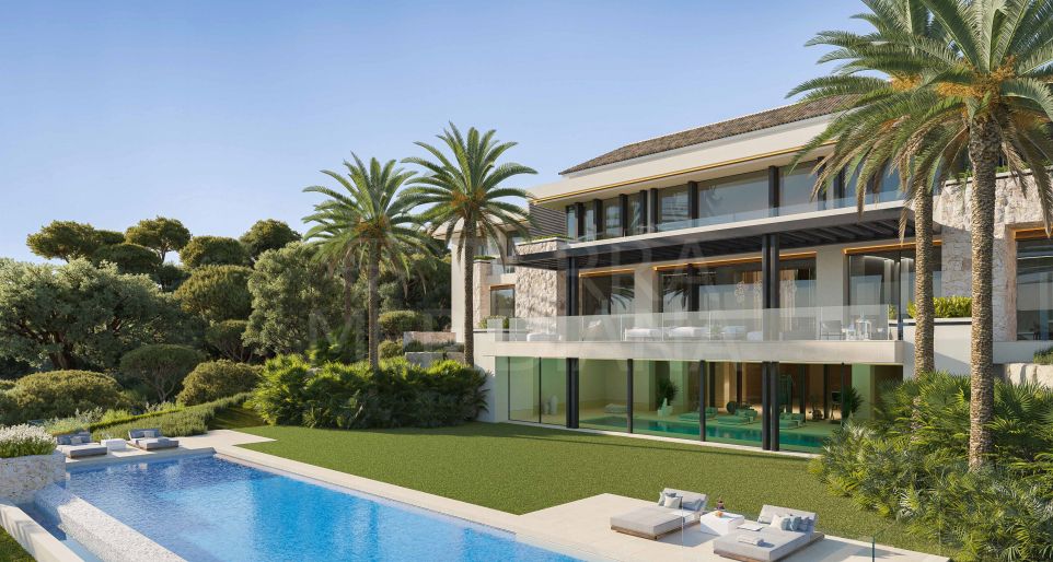 Nouvelle villa de luxe contemporaine de 8 chambres à vendre dans la prestigieuse résidence sécurisée de La Zagaleta, Benahavis