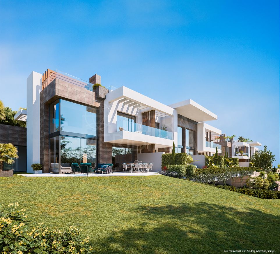 Nouvelle maison jumelée avec solarium et piscine à débordement à vendre à The List, Rio Real, Marbella Est