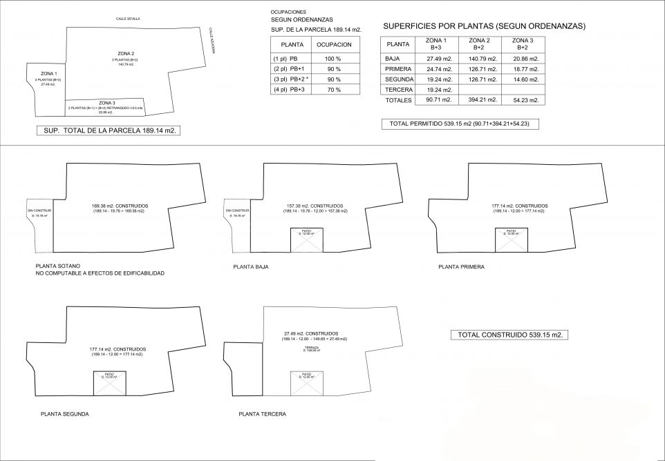 OPPORTUNITY Large plot with project and license to build 539 m2 for sale in the old town of Estepona