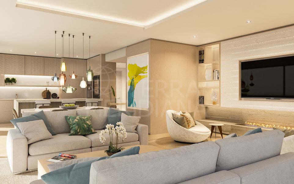 Appartement neuf de 2 chambres au rez-de-chaussée avec vue sur la mer à vendre à Ocean Hills, Marbella