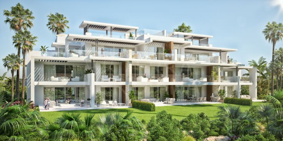 Appartement neuf de 2 chambres au rez-de-chaussée avec vue sur la mer à vendre à Ocean Hills, Marbella