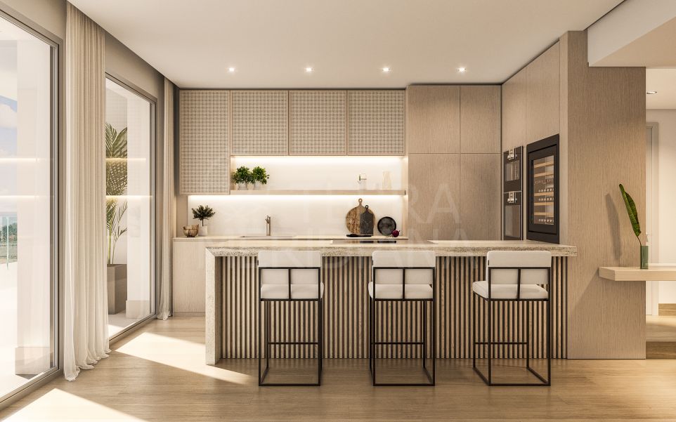 Appartement neuf de 2 chambres au rez-de-chaussée avec vue sur la mer à vendre à Ocean Hills, Marbella