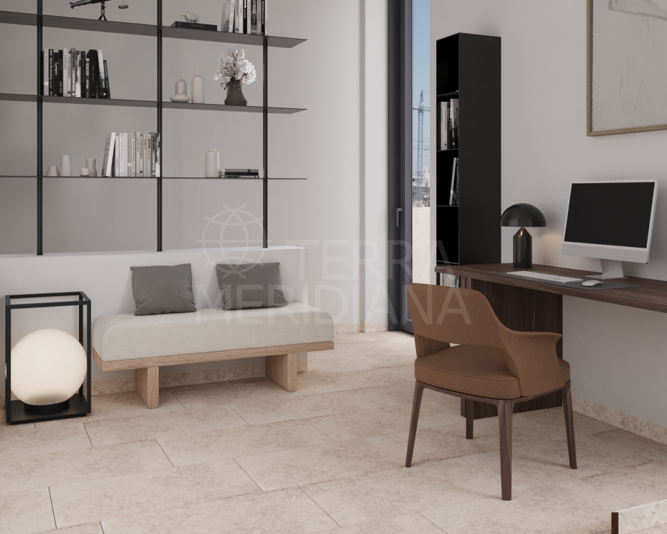 Appartement au rez-de-chaussée hors plan avec 2 chambres et vue sur la mer à vendre à Estepona New Golden Mile