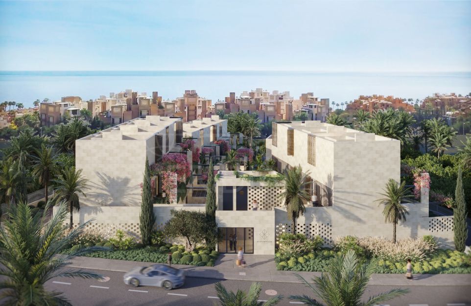 Appartement au rez-de-chaussée hors plan avec 2 chambres et vue sur la mer à vendre à Estepona New Golden Mile