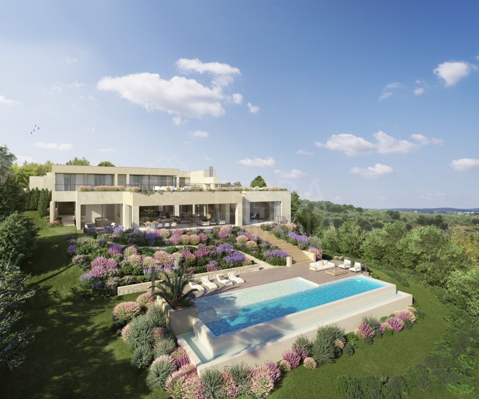 Exceptionnel terrain dans un emplacement privilégié avec permis de construction à vendre à Los Flamingos, Benahavis