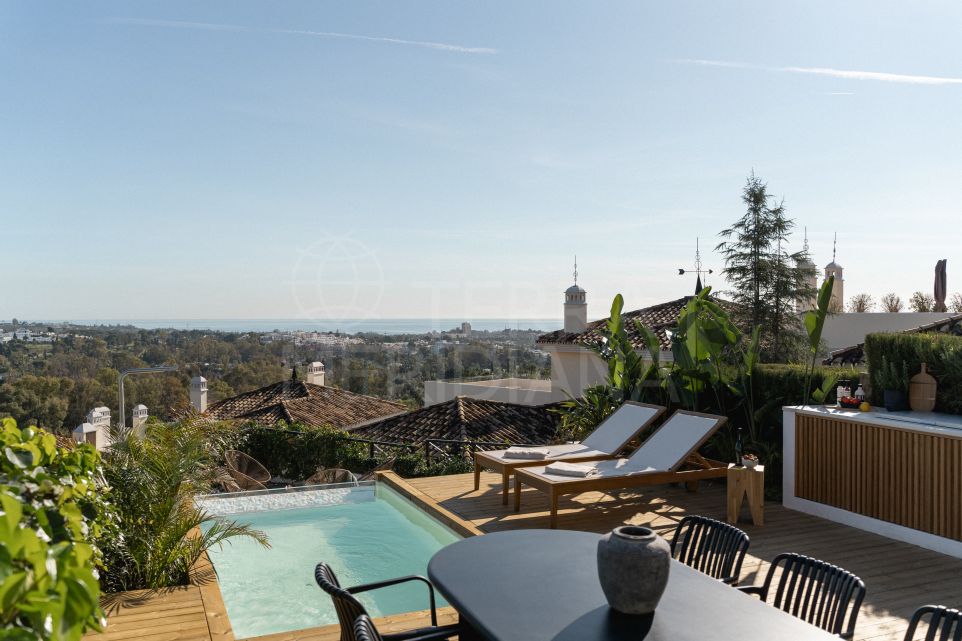 Appartement rez-de-chaussée élégant avec piscine privée à vendre à Los Belvederes, Nueva Andalucia, Marbella