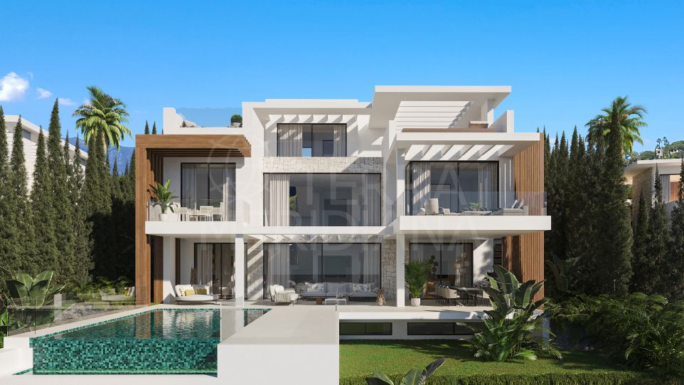 Vivre moderne exclusif : superbe villa à vendre dans les villas de luxe Ocyan, New Golden Mile, Estepona