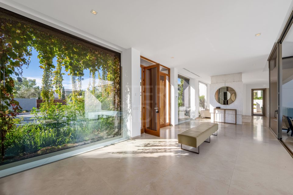 Élégance contemporaine et luxe paisible : Villa de 6 chambres à louer à Los Flamingos, Benahavis