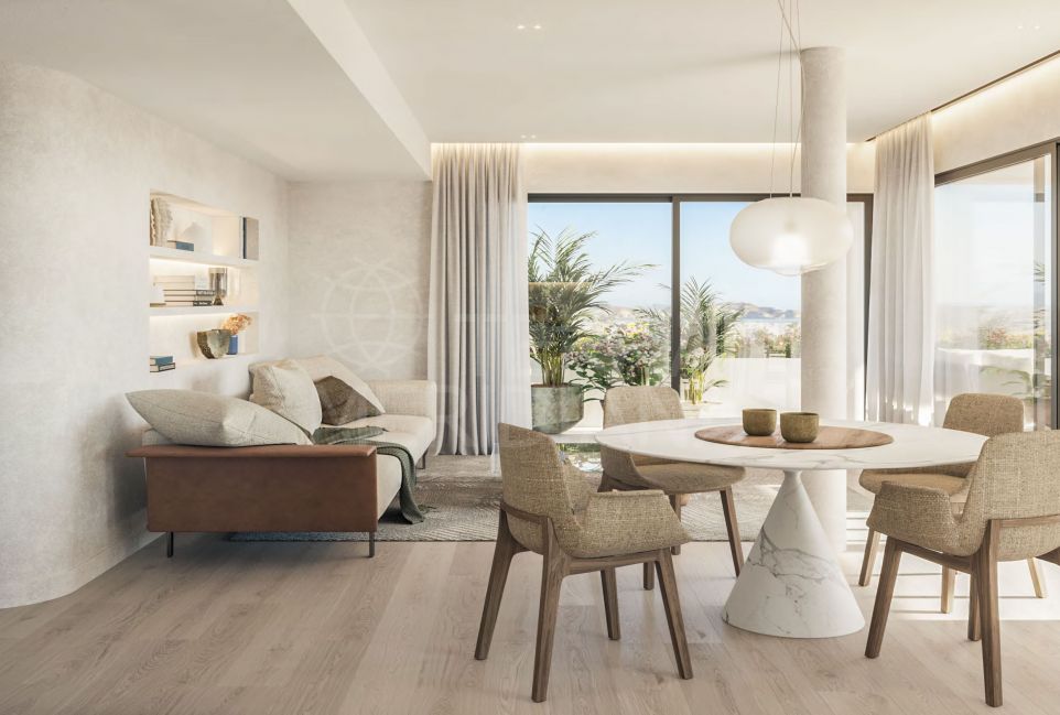 Brand new 2 bedroom modern style middle floor apartment for sale in Estepona center