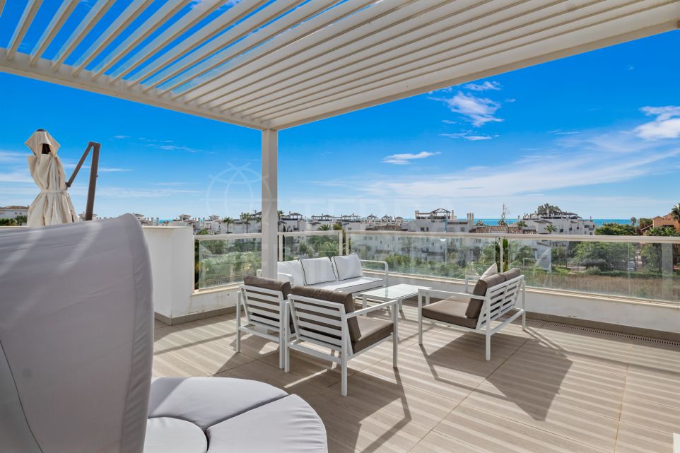 Beachside Penthouse with Expansive Rooftop Terrace for Sale in Jade Beach, San Pedro