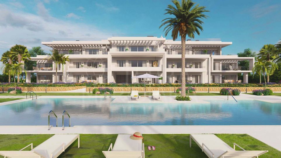 Appartement neuf autour d'une lagune de sports nautiques à vendre à Alcazaba Lagoon, Casares
