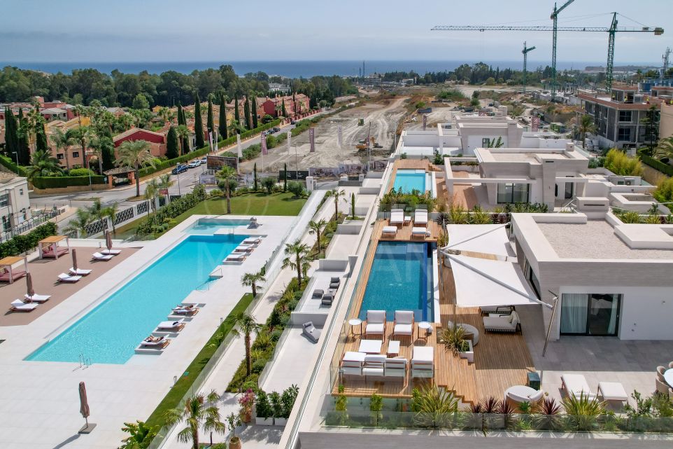 Luxurious off plan duplex ground floor apartment for sale in Epic Marbella, Marbella Golden Mile