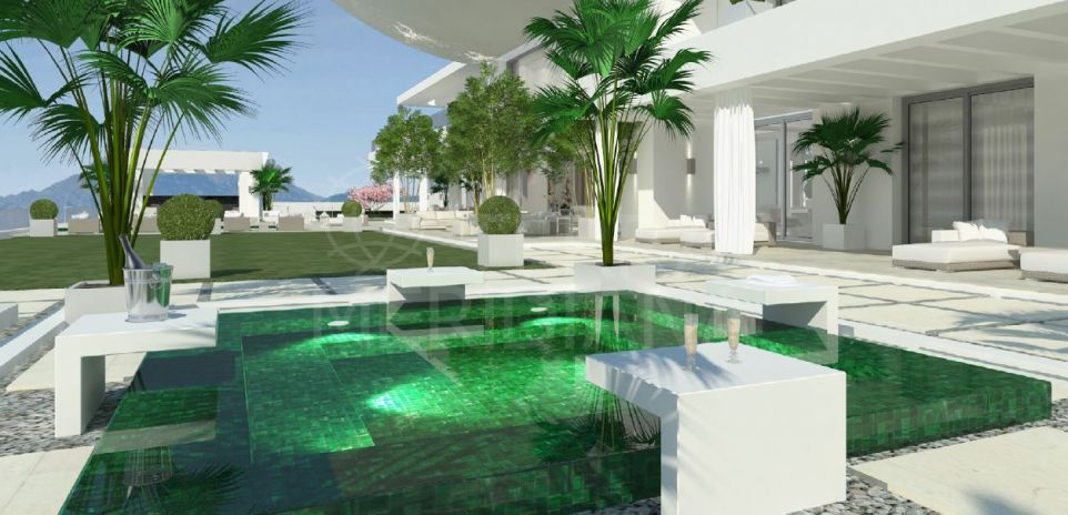 Terrain avec vue sur mer incluant projet, la Zagaleta, Benahavís