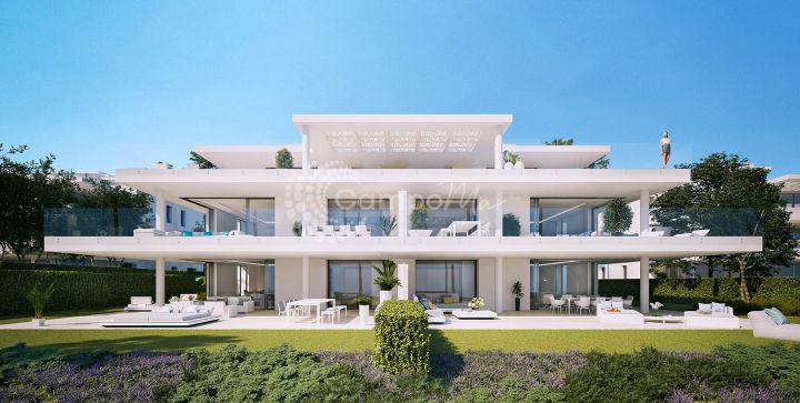 Estepona, 28 amazingly large 3 & 4 bedroom residences on the front line of the Mediterranean Sea.