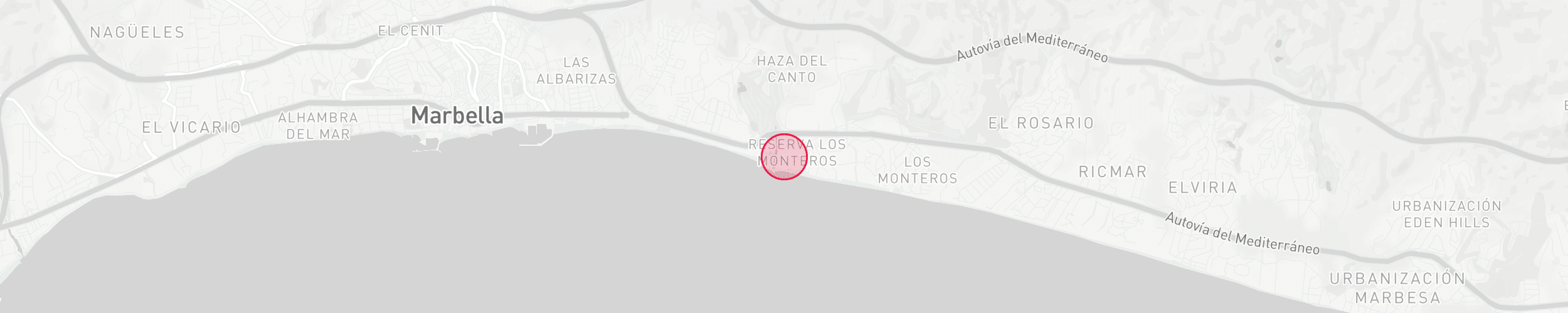 Carte de localisation de la propriété - Los Monteros Palm Beach, Marbella Est
