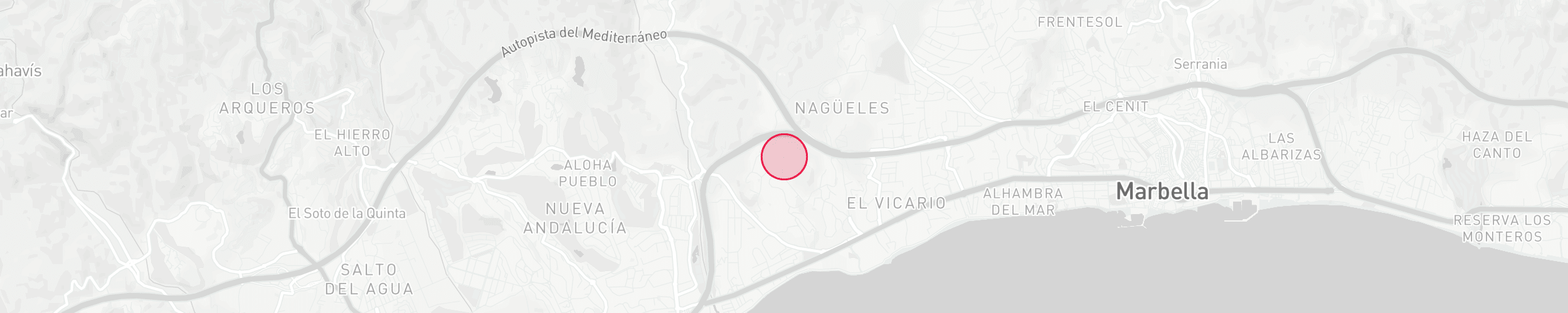 Carte de localisation de la propriété - Las Lomas de Marbella, Marbella Golden Mile