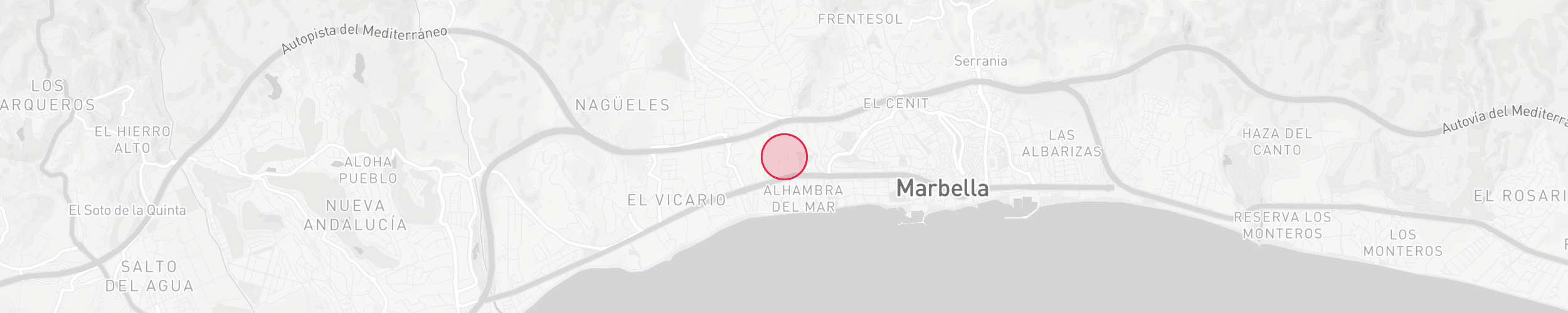 Karte mit Immobilienstandort - La Reserva de los Granados, Marbella Goldene Meile