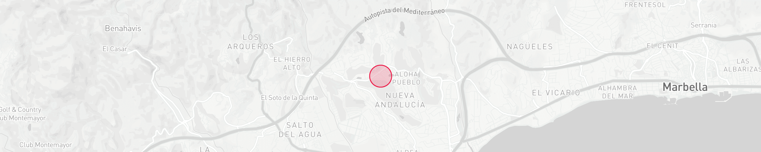 Property Location Map - Las Alamandas, Nueva Andalucia