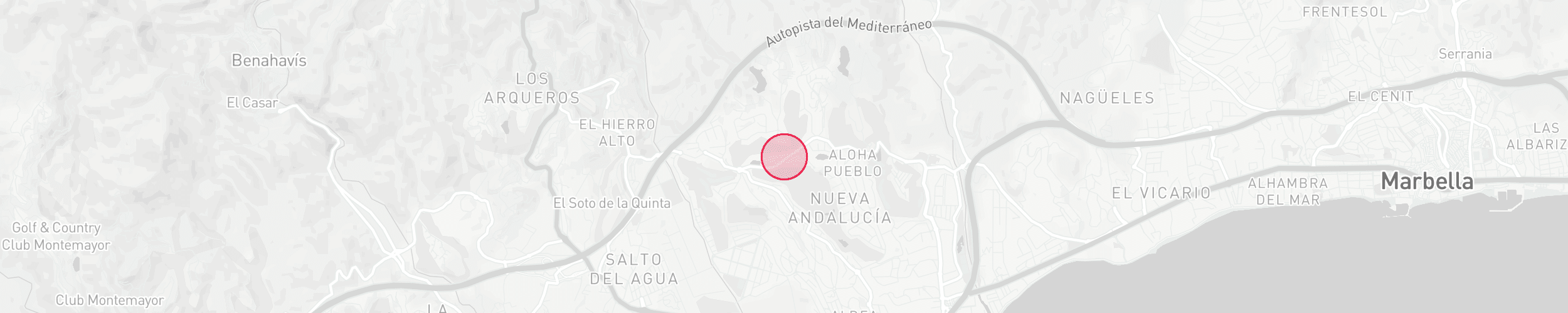 Carte de localisation de la propriété - Miragolf, Nueva Andalucia