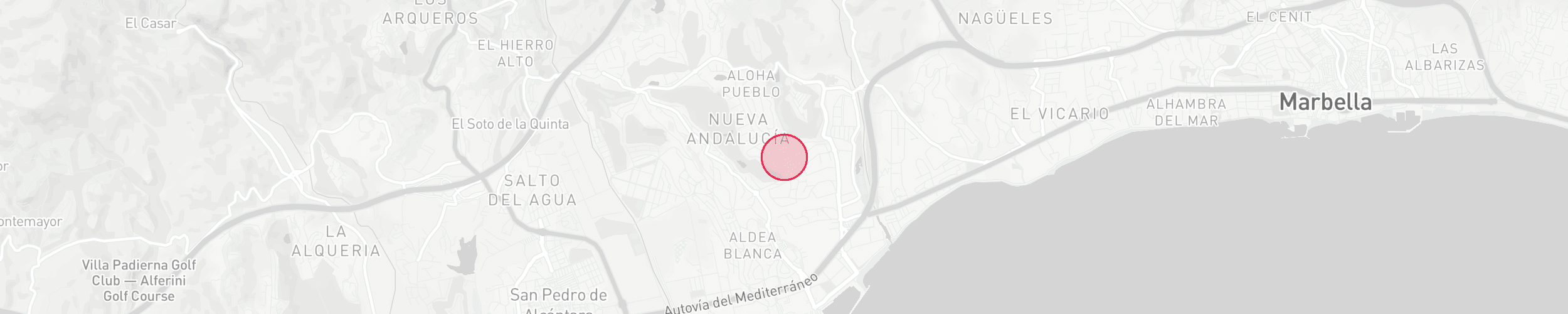 Carte de localisation de la propriété - Fuente Aloha, Nueva Andalucia