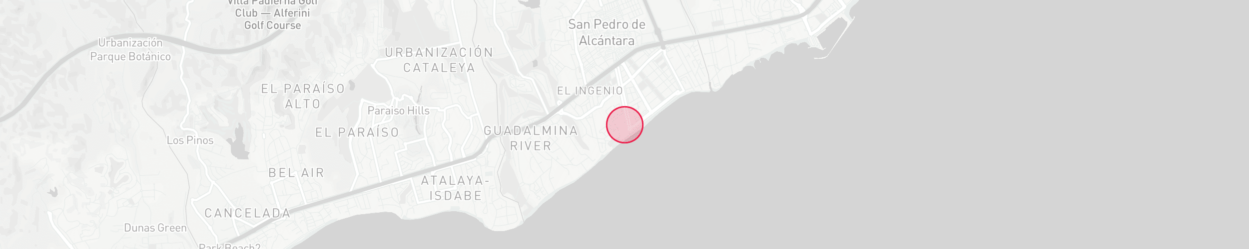 Karte mit Immobilienstandort - Casablanca Beach, San Pedro de Alcantara