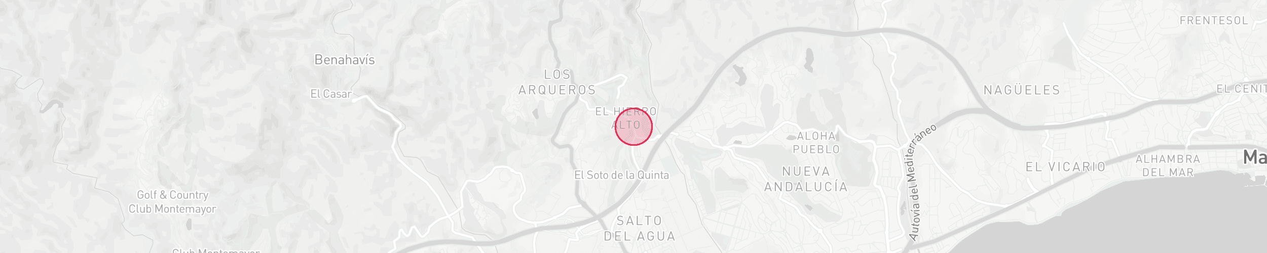 Property Location Map - La Quinta Golf, Benahavis