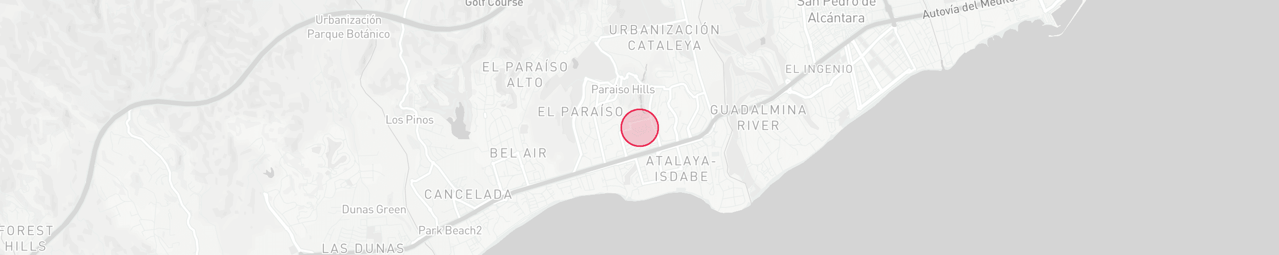 Property Location Map - Cortijo del Mar, Estepona