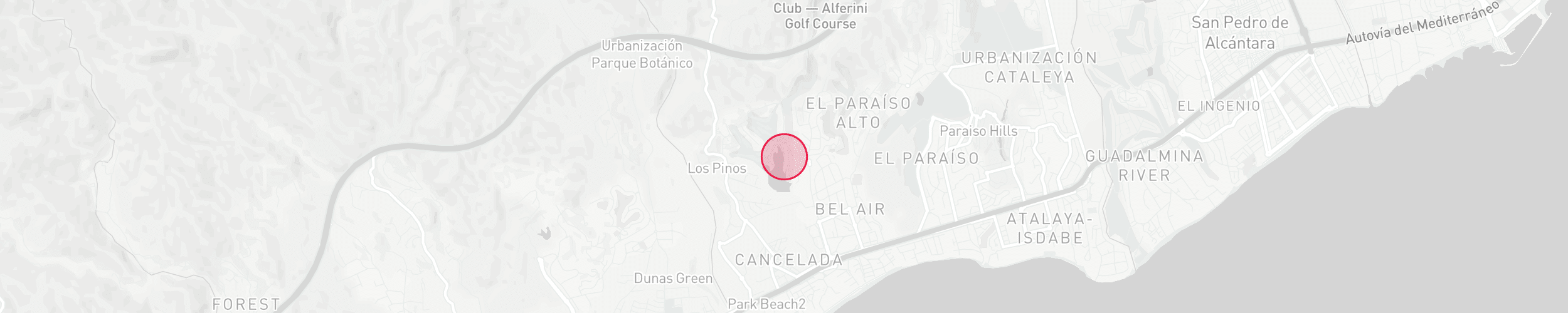 Property Location Map - Los Flamingos, Benahavis
