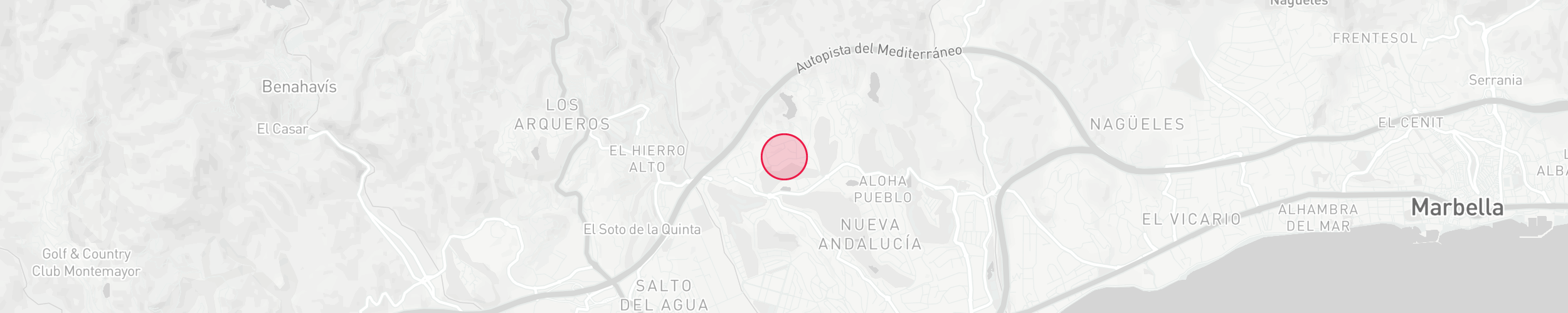 Property Location Map - La Cerquilla, Nueva Andalucia