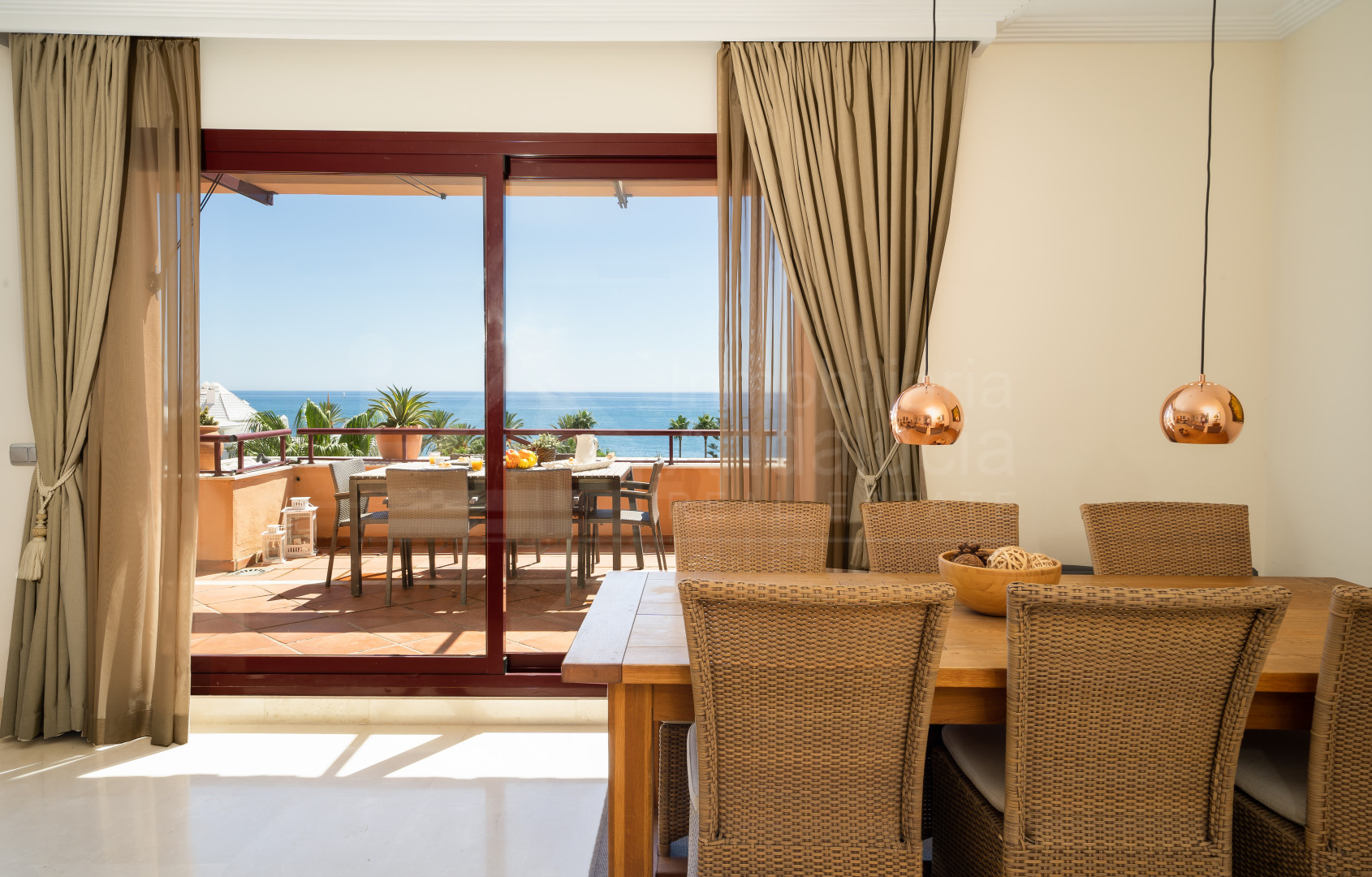 Enjoy the sea breeze from this exceptional frontline beach penthouse in Riviera Andaluza- Estepona