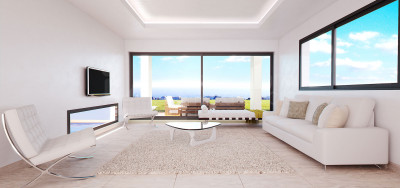 Estepona, Spanking new luxury contemporary 3-bedroom villa for sale in a golf complex in Estepona