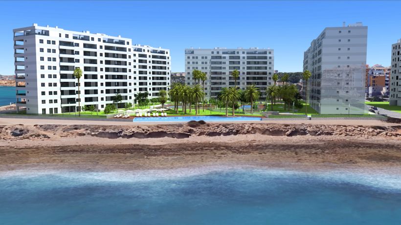 Posidonia, seafront apartments on the Punta Prima Beach