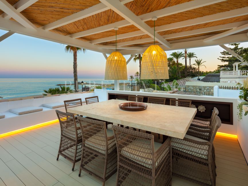 Stunning Beachfront Villa In Puente Romano, Beachfront Outdoor Furniture