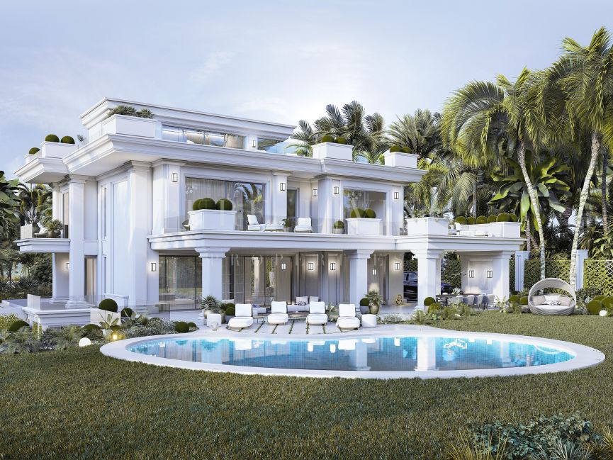 Impresionante Villa con vistas al mar en una de las zonas residenciales más lujosas de Marbella