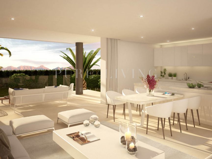 Precioso apartamento con vistas panorámicas al mar en Cabopino, Marbella