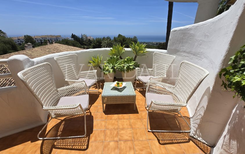 Wohnung mit Panoramablick auf das Mittelmeer in El Puente 3, Calahonda, Mijas-Costa